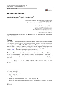 Set Theory and the Analyst