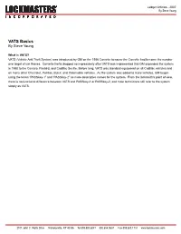 VATS Basics by Steve Young