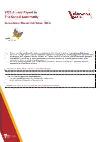 2020 Annual Report to the School Community