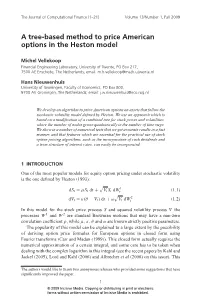 A Tree-Based Method to Price American Options in the Heston Model