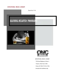 Alcohol Related Resources
