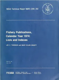 Fishery Circular