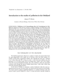 Introduction to the Studies of Pollution in the Oslofjord