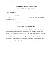 Motion to Dismiss