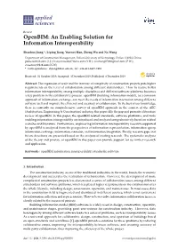 Openbim: an Enabling Solution for Information Interoperability