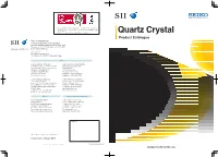 Quartz Crystal Division of Seiko Instruments Inc