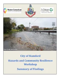 Stamford Hazards and Community Resilience Workshop Summary Report Master