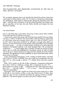 The Paleolithic and Mesolithic Occupation of the Isle of Jura, Argyll