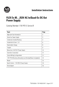 1797-IN533F-EN-P FLEX Ex 85…253V AC In/Quad-Ex DC Out