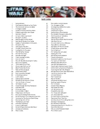 2016 Topps Star Wars the Force Awakens Chrome Checklist