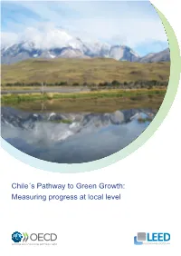Chile´S Pathway to Green Growth: Measuring Progress at Local Level