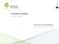 Competitor Analysis an ETICS Study