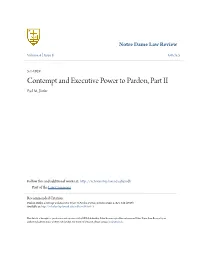 Contempt and Executive Power to Pardon, Part II Paul M