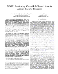 Eradicating Controlled-Channel Attacks Against Enclave Programs