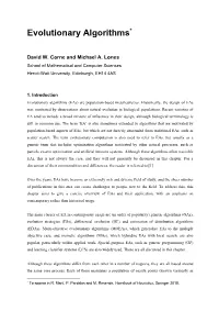 Evolutionary Algorithms*