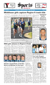 Middlesex Girls Capture Region a Track Title