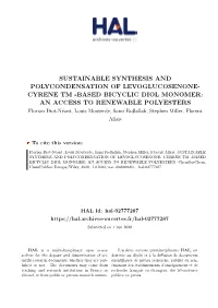 Sustainable Synthesis and Polycondensation Of