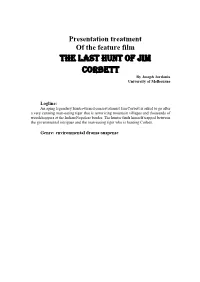 The Last Hunt of Jim Corbett by Joseph Jordania University of Melbourne