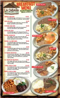 Breakfast Menu