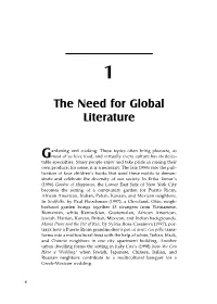 The Need for Global Literature