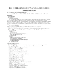 Threatened and Endangered Species Authority: Natural Resources Article, §§4-2A-01 — 4-2A-09 and 10-2A-01 — 10-2A-09, Annotated Code of Maryland .01 Definitions