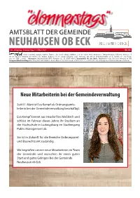 Amtsblatt Der Gemeinde Neuhausen Ob Eck 53