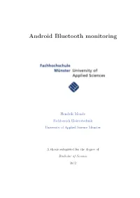 Android Bluetooth Monitoring
