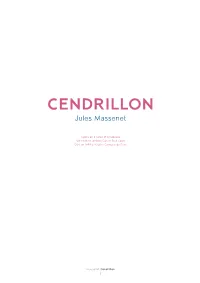 CENDRILLON Jules Massenet