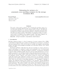 Estimating the Variance of a Propensity Score Matching Estimator for the Average Treatment Effect