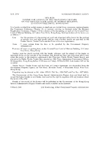 G.N. 1570 Gpa H428 Tender for Licence of the Fee-Paying