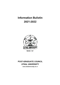 Information Bulletin 2021-2022