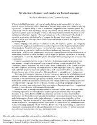 Introduction to Reference and Anaphora in Iberian Languages