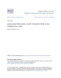 Joel R. Poinsett's Role in the Nullification Crisis