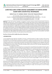Land Use/Land Cover Change Assessment in Varuna River Basin Using Geospatial Techniques