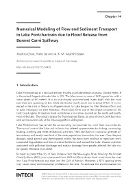 Numerical Modeling of Flow and Sediment Transport in Lake Pontchartrain Due to Flood Release from Bonnet Carré Spillway