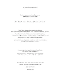 Seabird Numbers and Breeding Success in Britain and Ireland, 2002