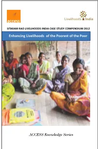 2012 Enhancing Livelihoods of the Poorest of the Poor