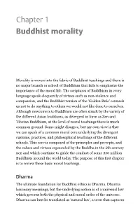 Chapter 1 Buddhist Morality