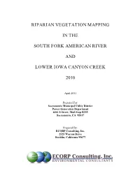 Riparian Vegetation Mapping