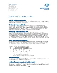 Surfrider Foundation FAQ