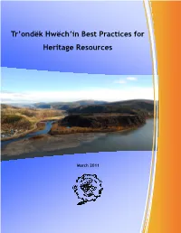TH Best Practices for Heritage Resources