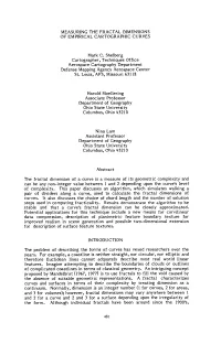 Measuring the Fractal Dimensions of Empirical Cartographic Curves