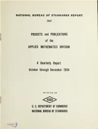 Projects and Publications of the National Applied