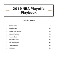 2019 NBA Playoffs Playbook