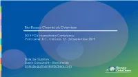 Bio-Based Chemicals Overview