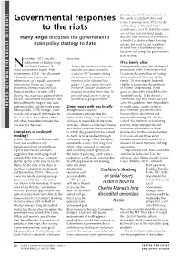Governmental Responses to the Riots