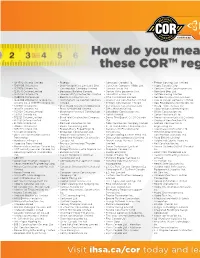 How Do You Measure up Against COR™ Registered Firms