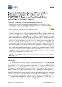 Lagoon Resident Fish Species of Conservation Interest According to the Habitat Directive (92/43/CEE): a Review on Their Potential Use As Ecological Indicator Species