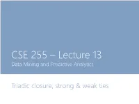 Lecture 13 Data Mining and Predictive Analytics