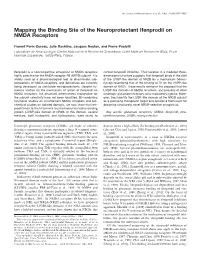 Mapping the Binding Site of the Neuroprotectant Ifenprodil on NMDA Receptors